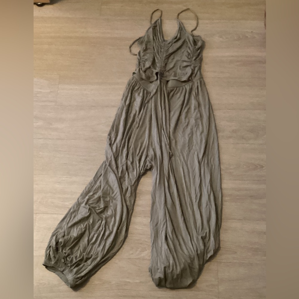 Free People Beach Women’s Large Green Jumpsuit